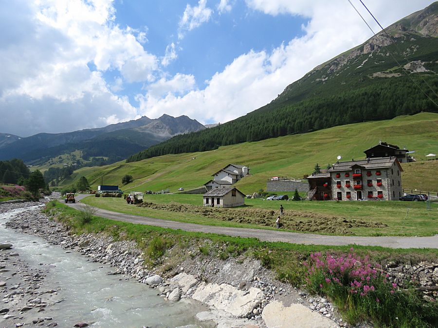 mountain scenery and river