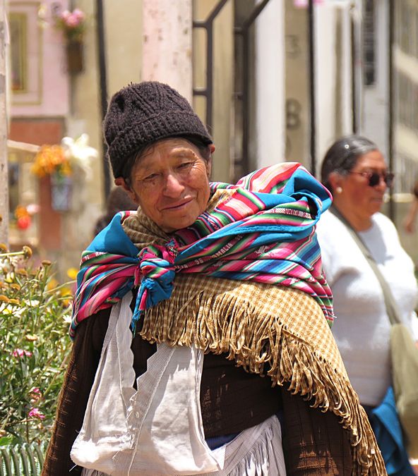 woman at market