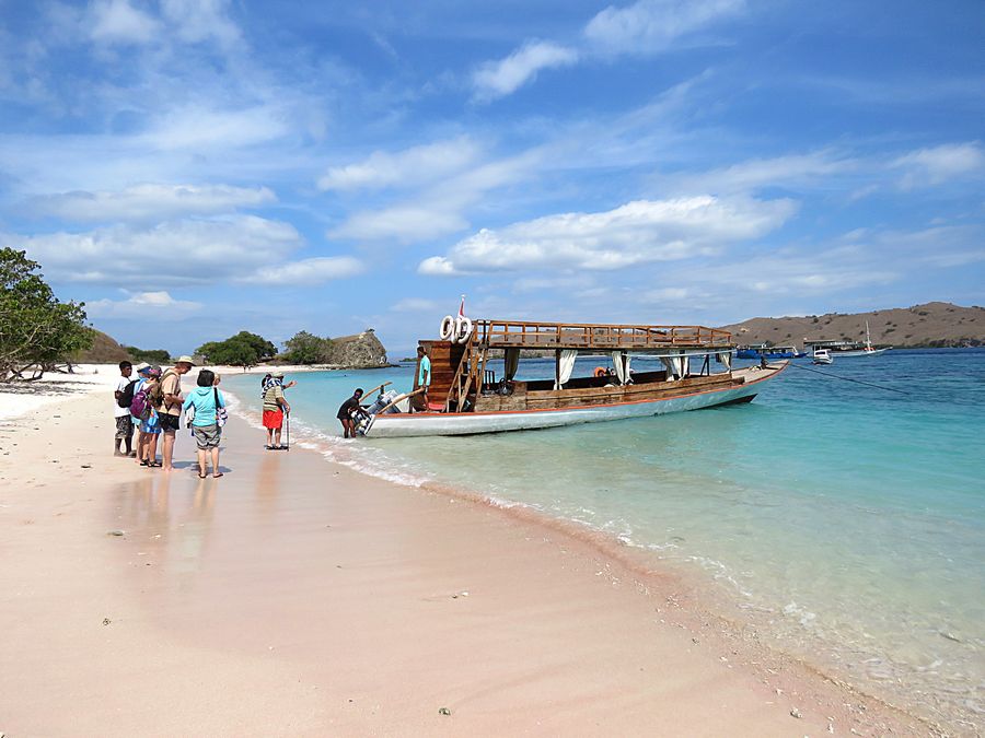Leaving beach
