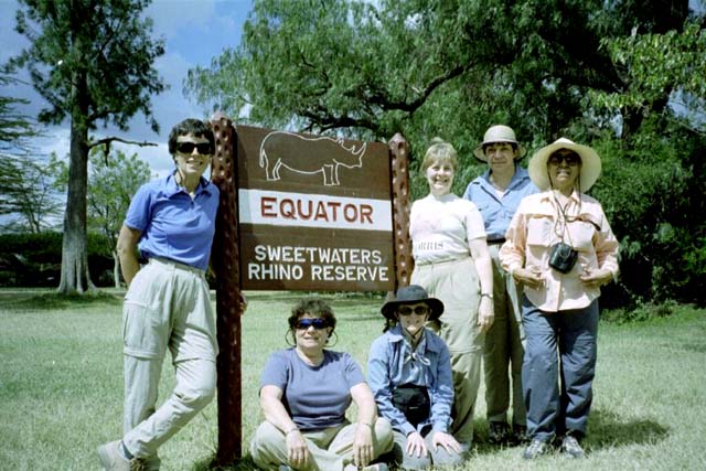 The group at Sweetwaters Camp