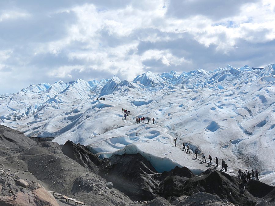 Start of glacier walk