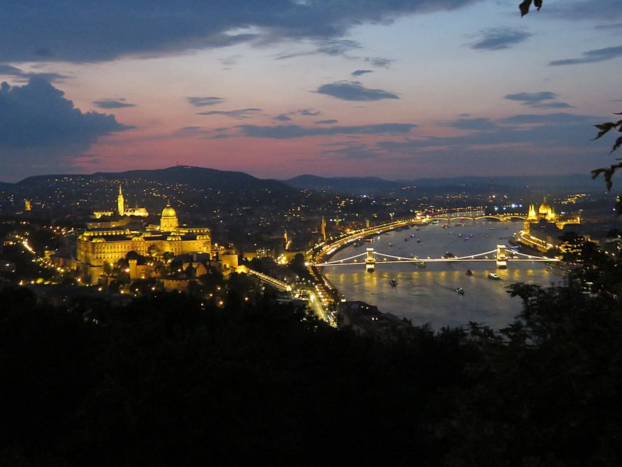 Night time in Budapest