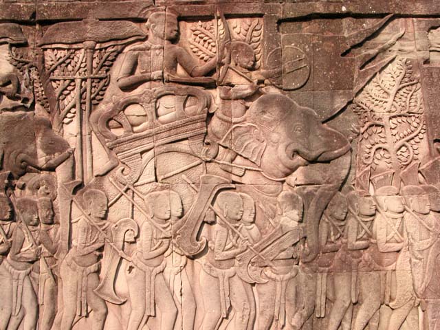 Bas-relief in Bayon