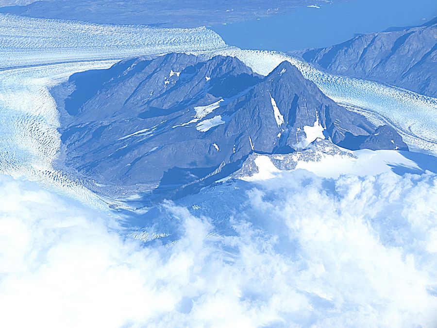 glacier and mountain