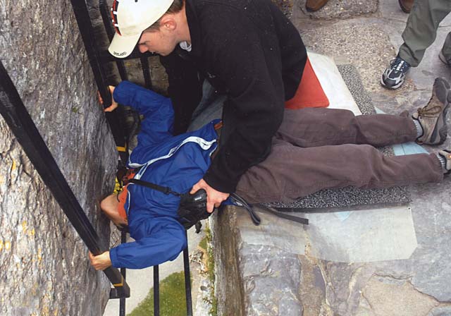 Kissing the Blarney Stone