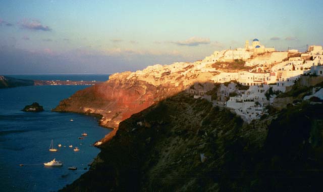 Oia and the sea