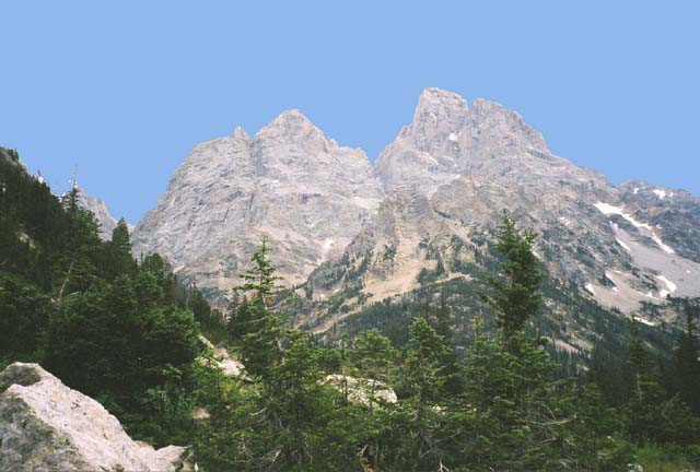 From Lake Solitude trail