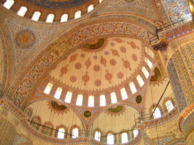 Blue Mosque ceiling